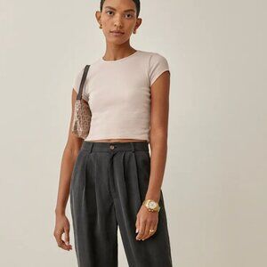 Reformation Muse Tee Natural - Size S